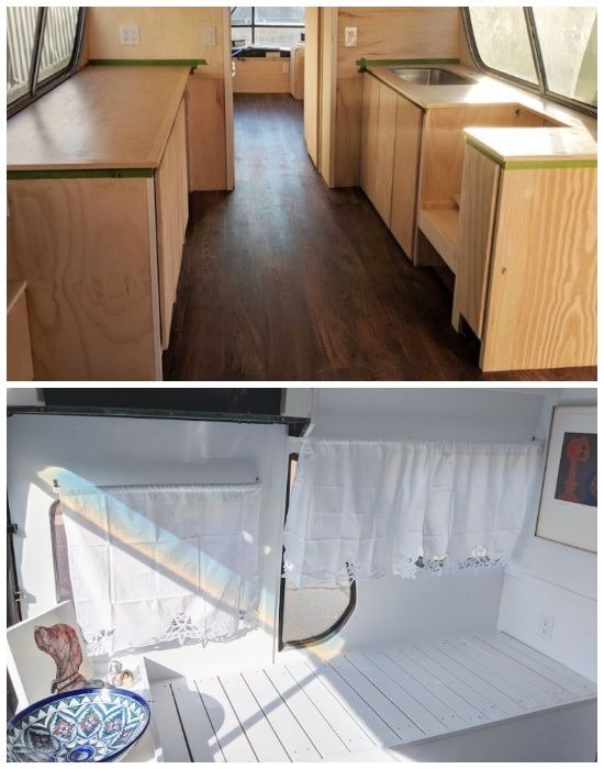 A Woman Turned a 1966 Bus into a Comfortable and Cozy Home on Wheels