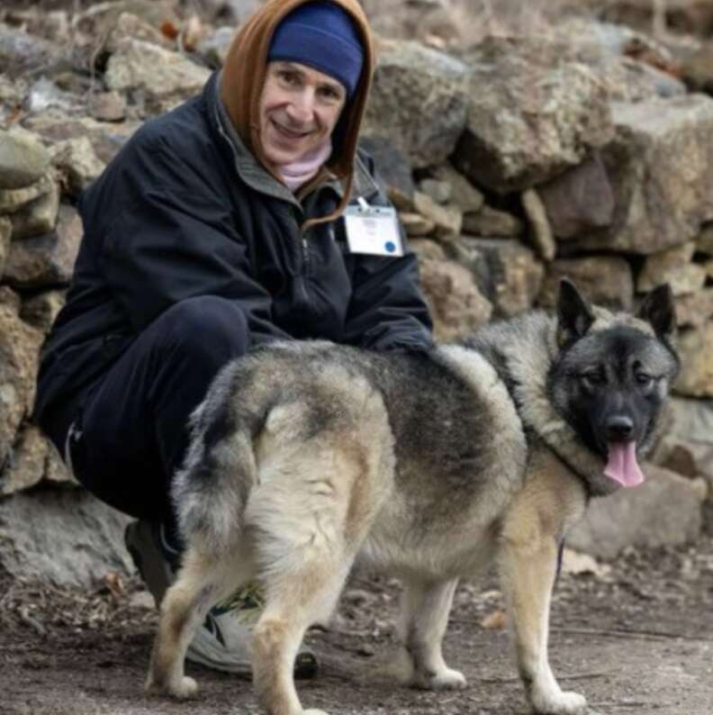 man and dog 